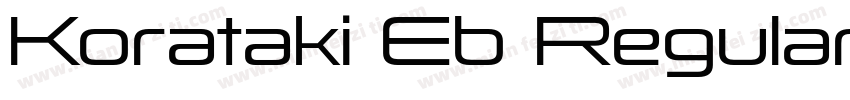 Korataki Eb Regular字体转换